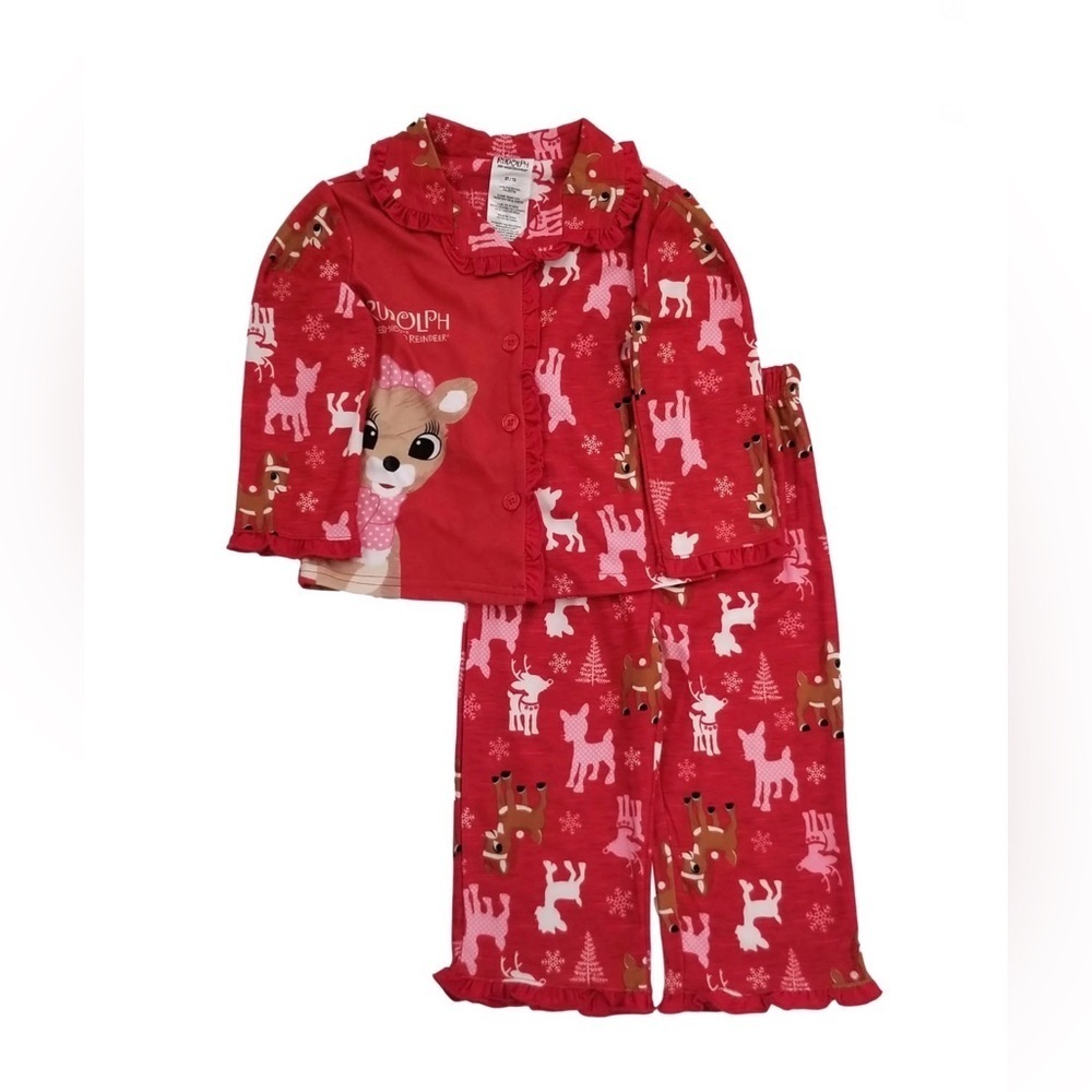 RASHTI & RASHTI RUDOLPH REINDEER 2PC PAJAMA SET - SIZE 12 MONTHS (NEW WITH TAGS)